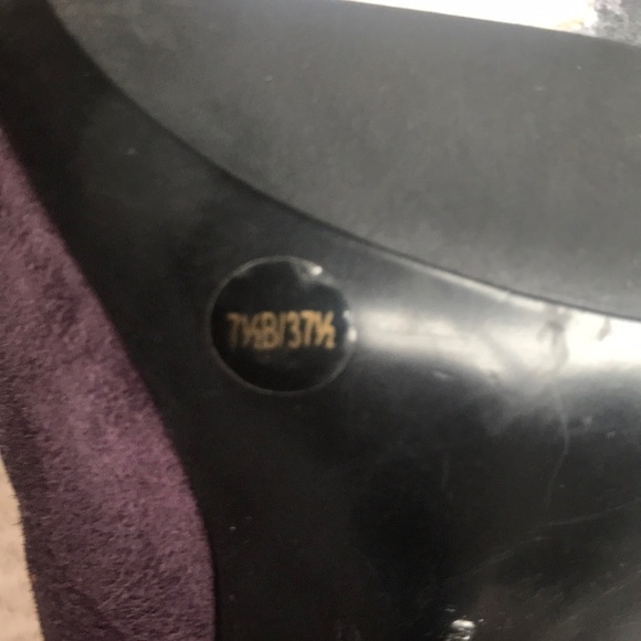 Bcbgirls Cute Purple Suede Sling Back 4” Heels - Picture 5 of 5